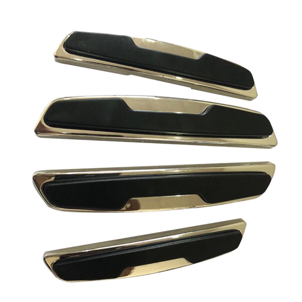 Buy 4Pcs Door Side Edge Protection Guards Automobiles Crash Bar Black at affordable prices