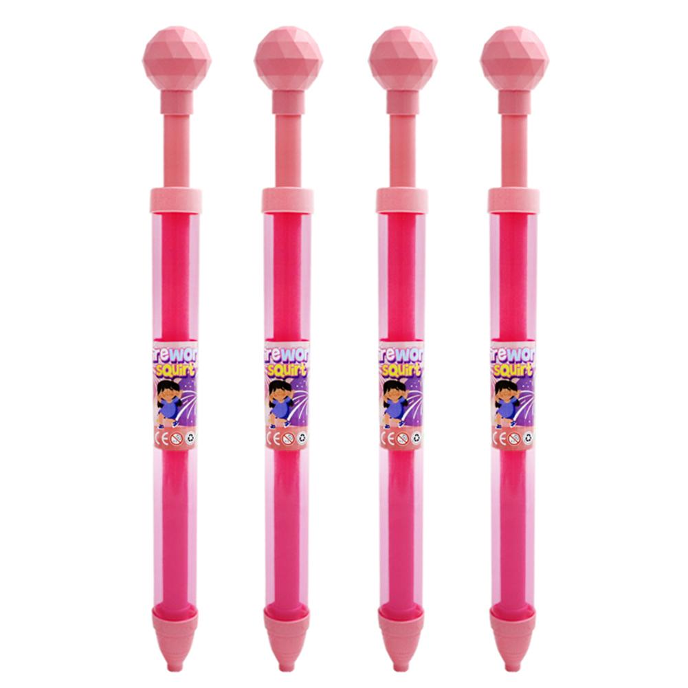 4pcs Fireworks Water Gun Spraying Toys Children's Pull-Out Water Sprinkler Toy for Outdoor Beach Summer Swimming Party Favor