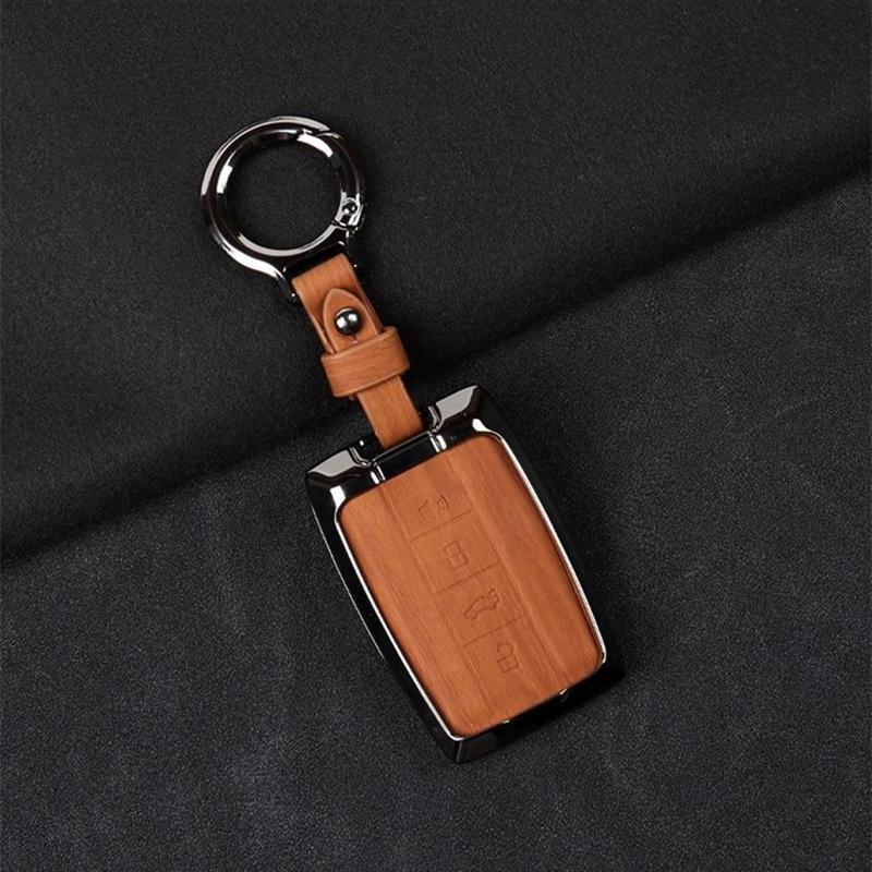 Metall Leder Auto Fernbedienung Schlüsselhülle Schale Halter Schale Schutz Fob Für Great Wall GWM WEY TANK 300 400 500 700 Hi4-T 2025