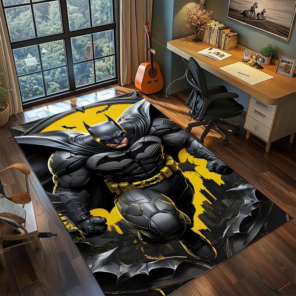 Batman: The Dark Knight Rug Carpet Large Area Rug Non Slip Washable Floor Mat Gamer Room Bedroom Home Decor