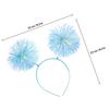 Pom Pom Bopper Headband for Women Teens Birthday Valentine's Day New Year Party Supplies Disco Ball Antenna Hair Band Festive