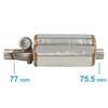 2/2.36/2.5/2.75/3 Inch Car Vacuum Exhaust Sounds Valve Muffler With Double Remote Controller Left and Right Air Pump