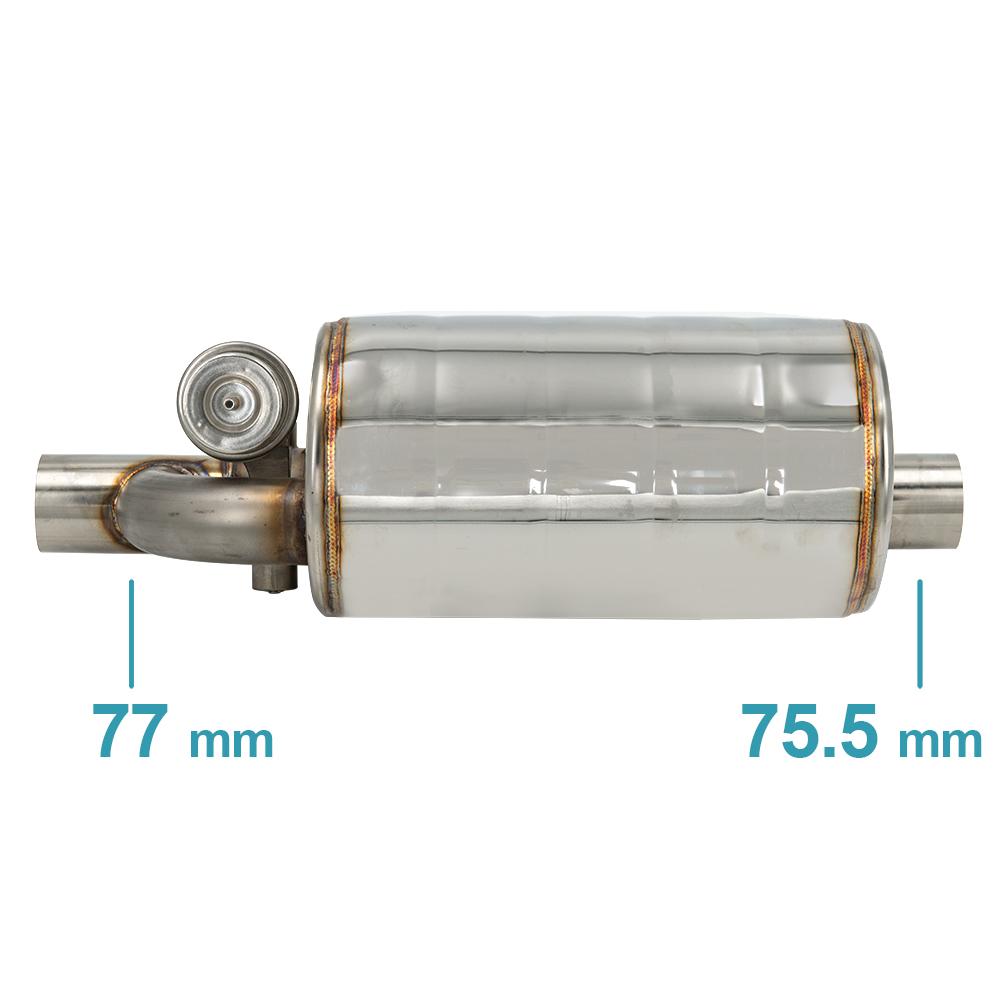 2/2.36/2.5/2.75/3 Inch Car Vacuum Exhaust Sounds Valve Muffler With Double Remote Controller Left and Right Air Pump