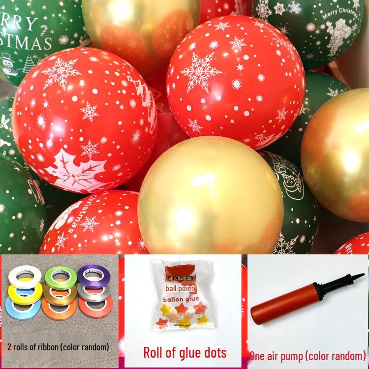 Decorazioni Palloncini di Natale con Paillettes Fiocco di Neve per Eventi