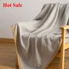 Light Luxury Blanket Living Room Nap Sofa Blanket Bedside Towel Office Aviation Blanket Paper Pattern Fish Bone Pattern