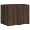 Wall Mounted Nightstand Brown Oak Effect 45 x 30 x 35 cm