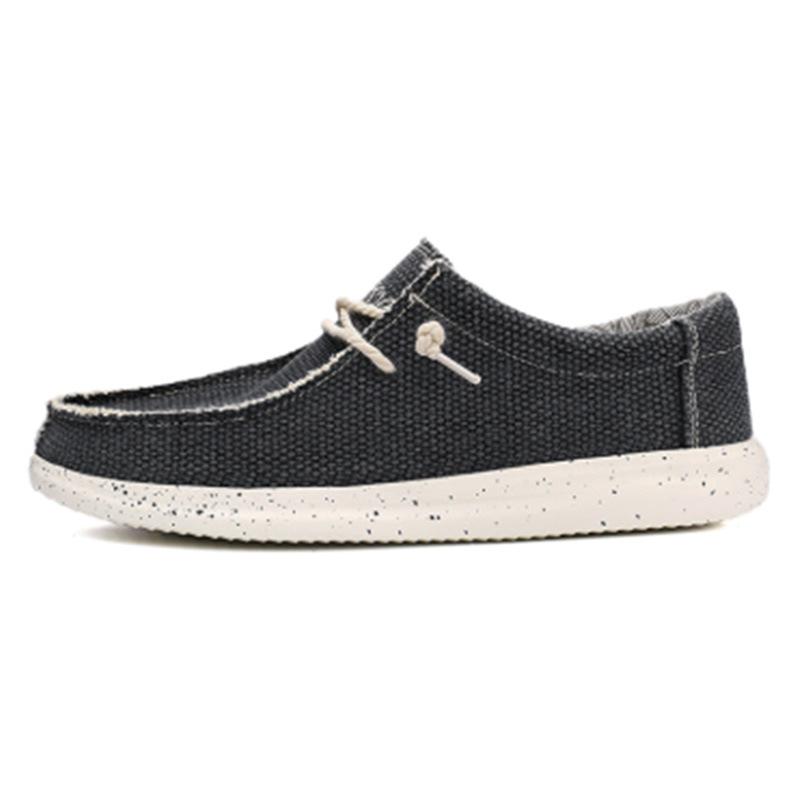 Men’s Plus-Size Canvas Casual Loafers - European Style Driving Shoes