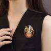 Retro Literary Rabbit Clock Female Pastoral Fantasy Rabbit Fashion High-end Brooch