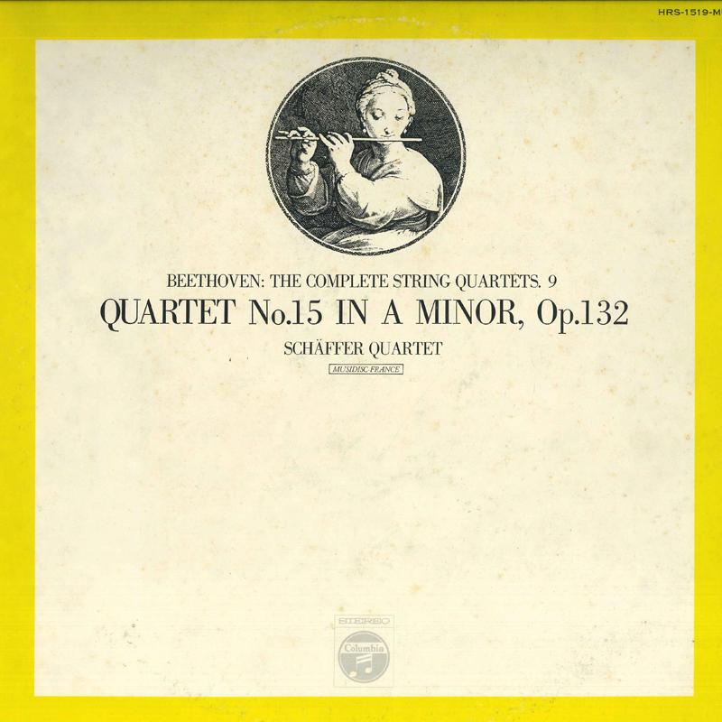 

LP Record SCHAFFER QUARTET - Beethoven: String Quartet No. 15 in HRS1519MU COLUMBIA 1972 Japan Classical Used