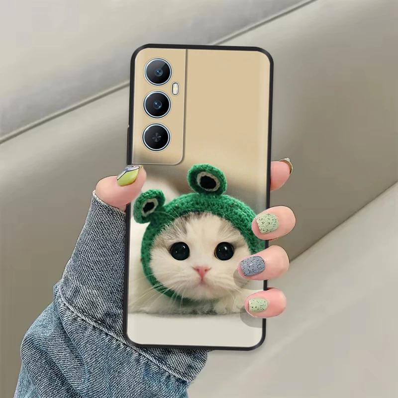 For Realme C65 4G C 65 RealmeC65 6.67" 2024 Silicone Phone Cover Lovely Flower Lightweight Cover for Oppo Realme C65 Cases Shell