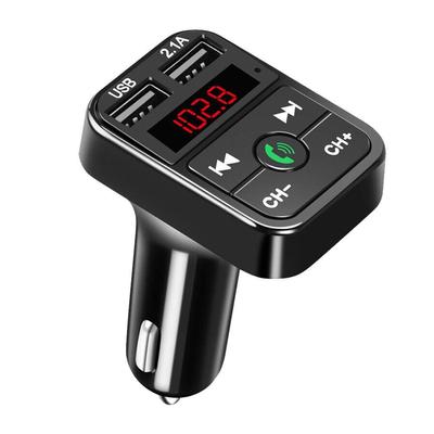 FM Transmitter Bluetooth Car 3.1A Dual USB Port+Type-C Charge Handsfree Call Wireless Aux Audio Radio Modulator MP3 Player