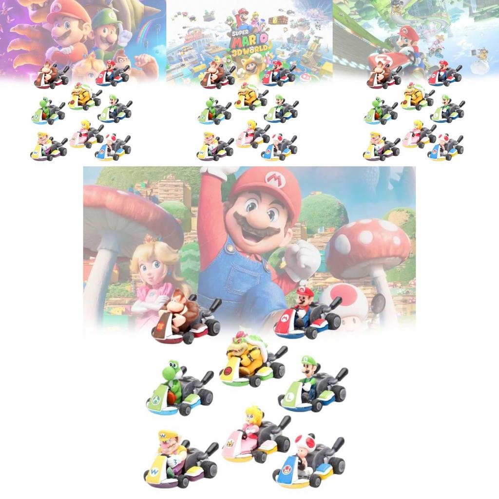 Super Mario Bros Pvc Action Figure Set With Mario Luigi Yoshi For Collectors Special Characters Included