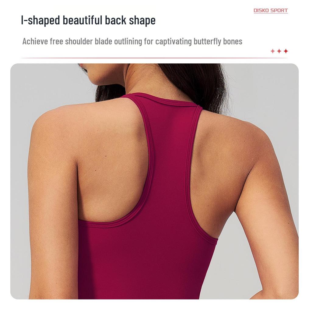 Introducing the Stylish Women's Quick-Dry Yoga Tank Top: Beautiful Design, Perfect for Fitness & Sports.