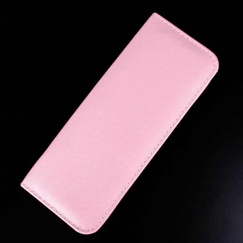 

Сумка для парикмахерских ножниц Салонная из ПУ кожи на молнии Портативный чехол-коробка Парикмахерский стилинг волос Чехол для ножниц Парикмахерская Профессиональный розовый