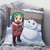 Bilibili Yotsubato Anime Kuddfodral Fyrkantig Kudde Sovrum Soffa Fritid Komfortkudde Bil Vardagsrum Heminredning 40X40