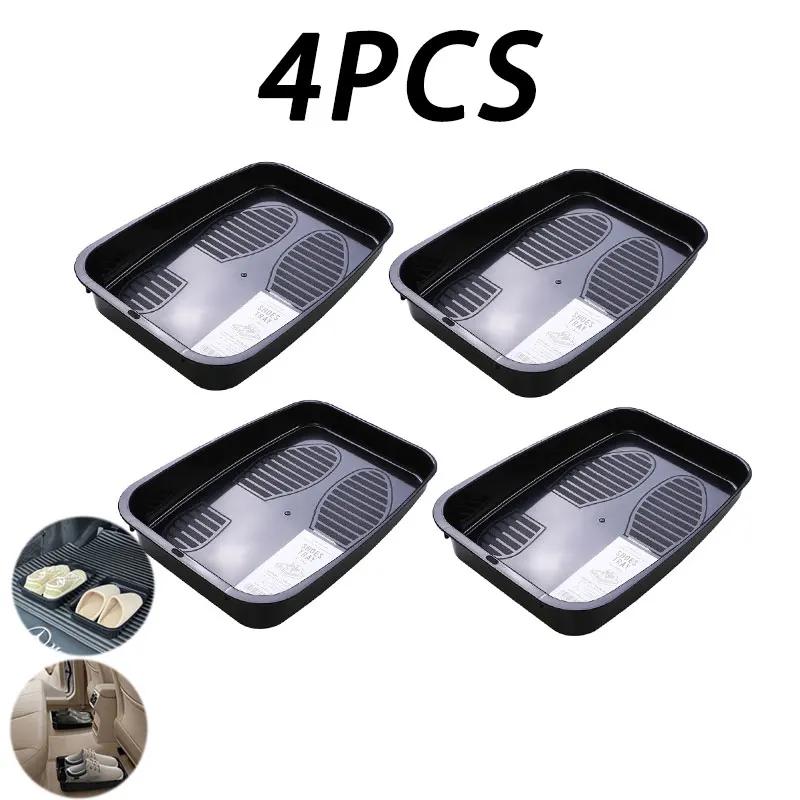 Auto Schuhe Aufbewahrungstablett Tragbares Kunststoff Schuhablage Auto Schuh Organizer Box Unter Sitz Ablage Multifunktionales Platzsparendes Schuhregal
