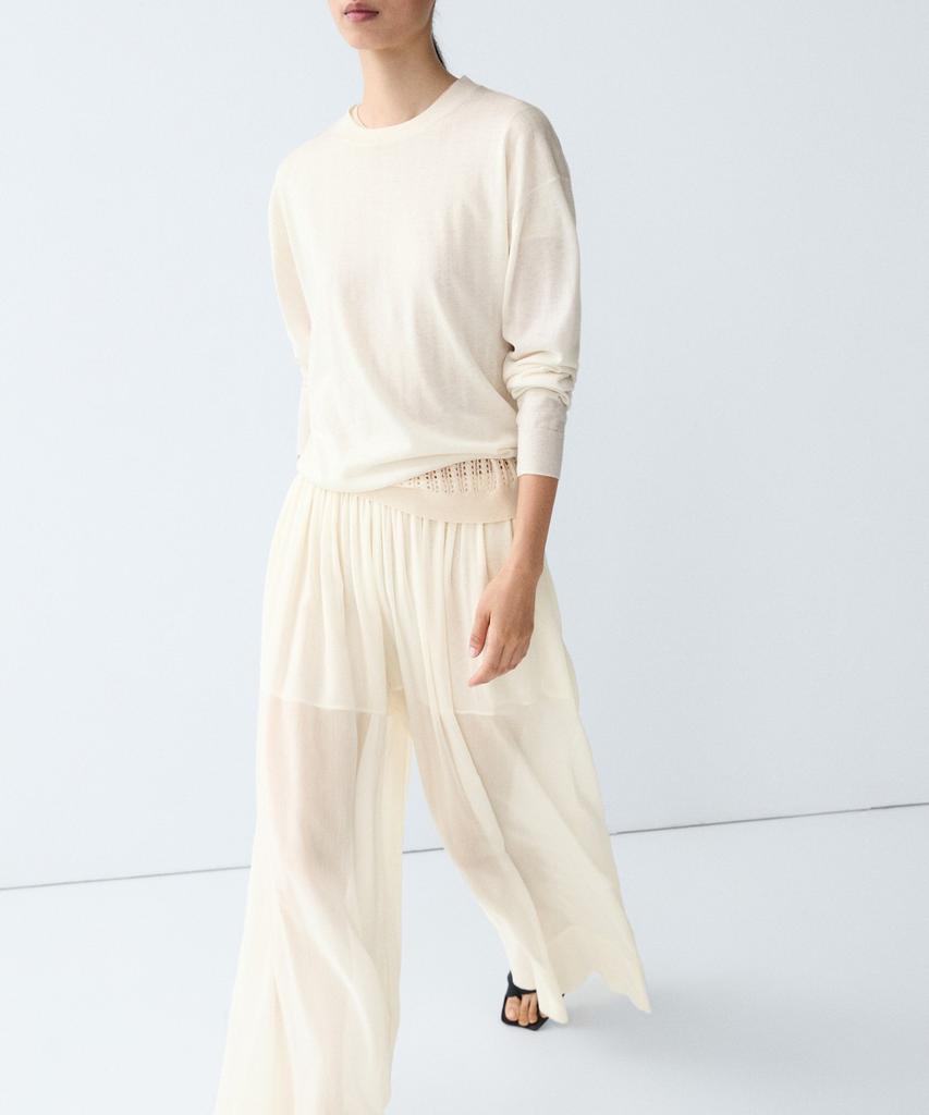 Masimodutti Wool Blend Fine Knit Sweater