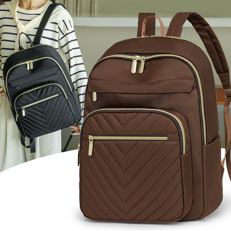 Commuter backpack new women's lightweight large-capacity backpack going out high-value short-distance travel bag