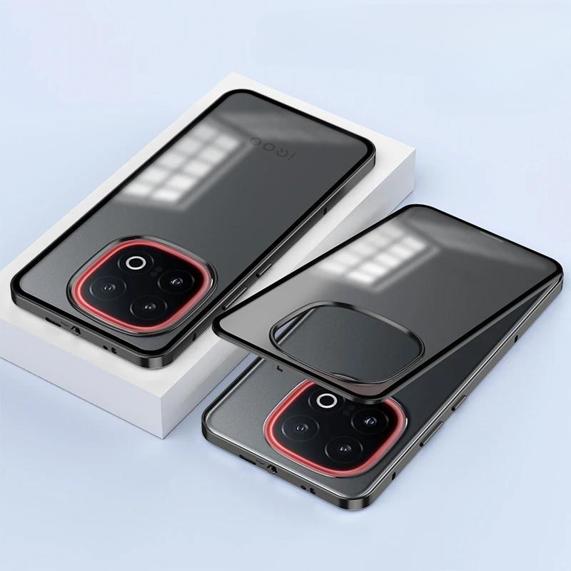 

Для VIVO IQOO 13 5G V2408A чехол роскошный алюминиевый сплав бампер рамка магнит закрытая металлическая задняя крышка для IQOO Z9 Turbo Plus телефон чехлы IQOO 13 5G V2408A