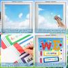 8 Sheets Back to School Window Door Clings, Welcome Window Stickers Bulletin Board Classroom Door Decorations Wall Glass Blackboard pirational