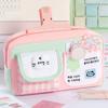 Cute Kitten Pencil Case Color-blocking Stationery Pouch Multi-functional Pen Bag  School Supplies