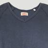 USED/Made In Japan HR Market V Neck Long Sleeve T Shirt Men M Navy Hollywood Ranch Market