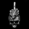 Dropshipping Men's Calvarium Skull Ring Gothic 316L Stainless Steel Biker Ring Motorcycle Band Jewellery Party Gift OSR734