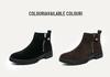 Men's Large Size High-Top Chelsea Boots - Matte Leather, Solid Color, Thick Sole, Autumn/Winter Trend