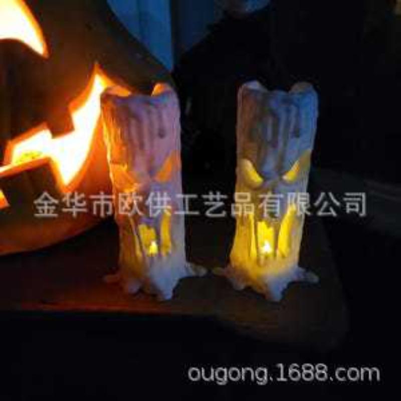 New Horror Candlestick Halloween Ornament Horror Candle Ghost Decoration Atmosphere Arrangement
