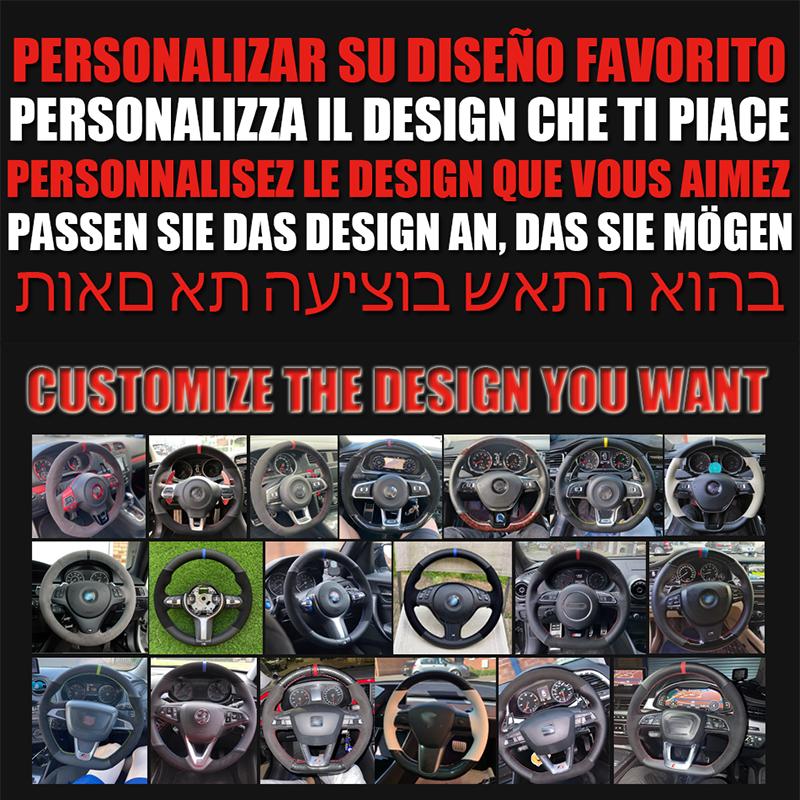 Non-Slip Black Suede Leather Braid Car Steering Wheel Cover Wrap For BMW F20 F21 F22 F23 F30 F31 F34 Car Accessories