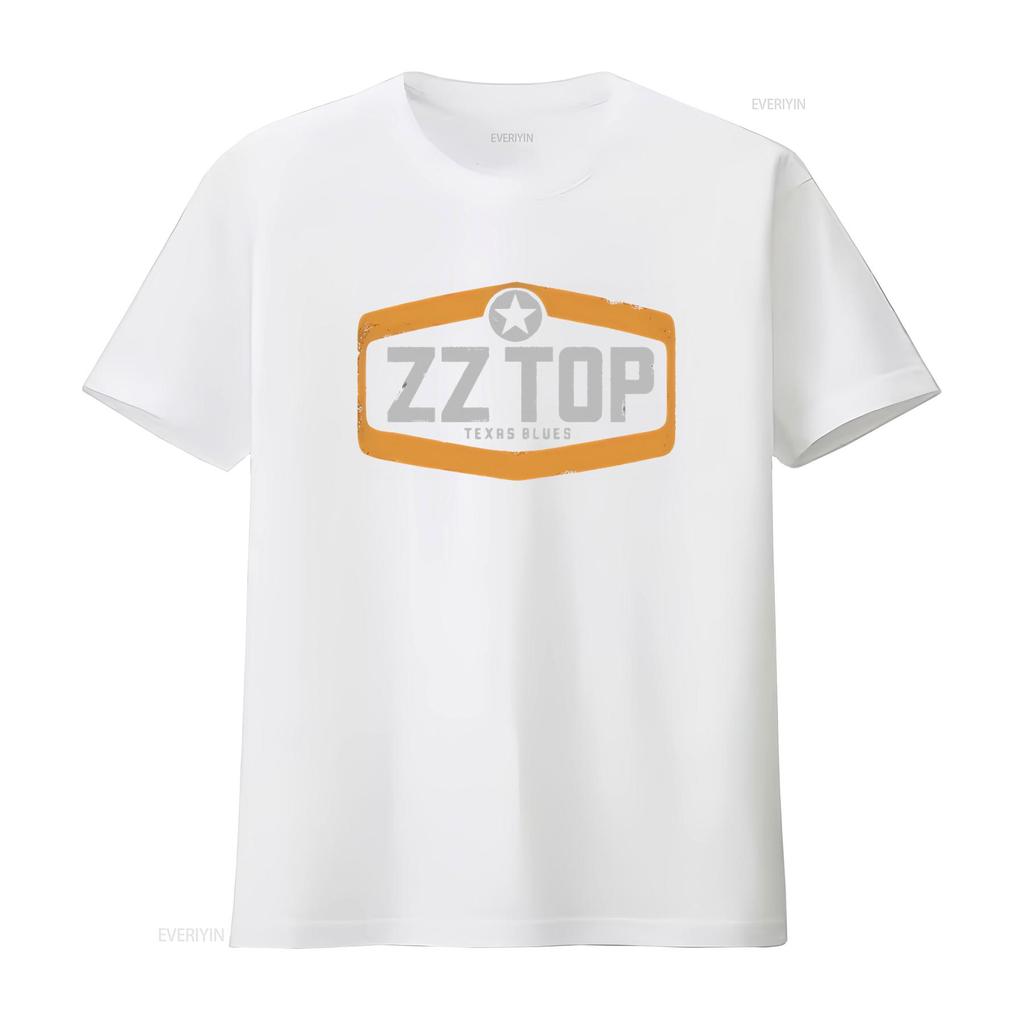 Cotton T Shirt ZZ Top Texas Blues True Texans Billy Gibbons Dusty Hill Print vintage Washed Unisex Casual designer clothes