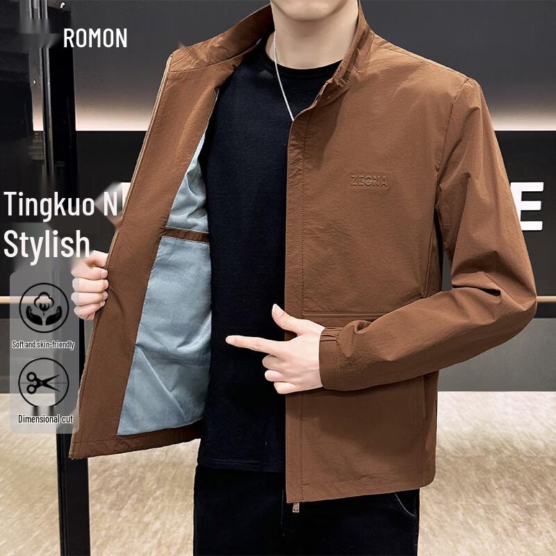 Romon Men s Spring Autumn Casual Outdoor Jacket L