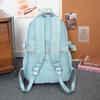 School bag, simple, lightweight and large-capacity backpack for junior high school students, new high-value, fresh and sweet backpack.