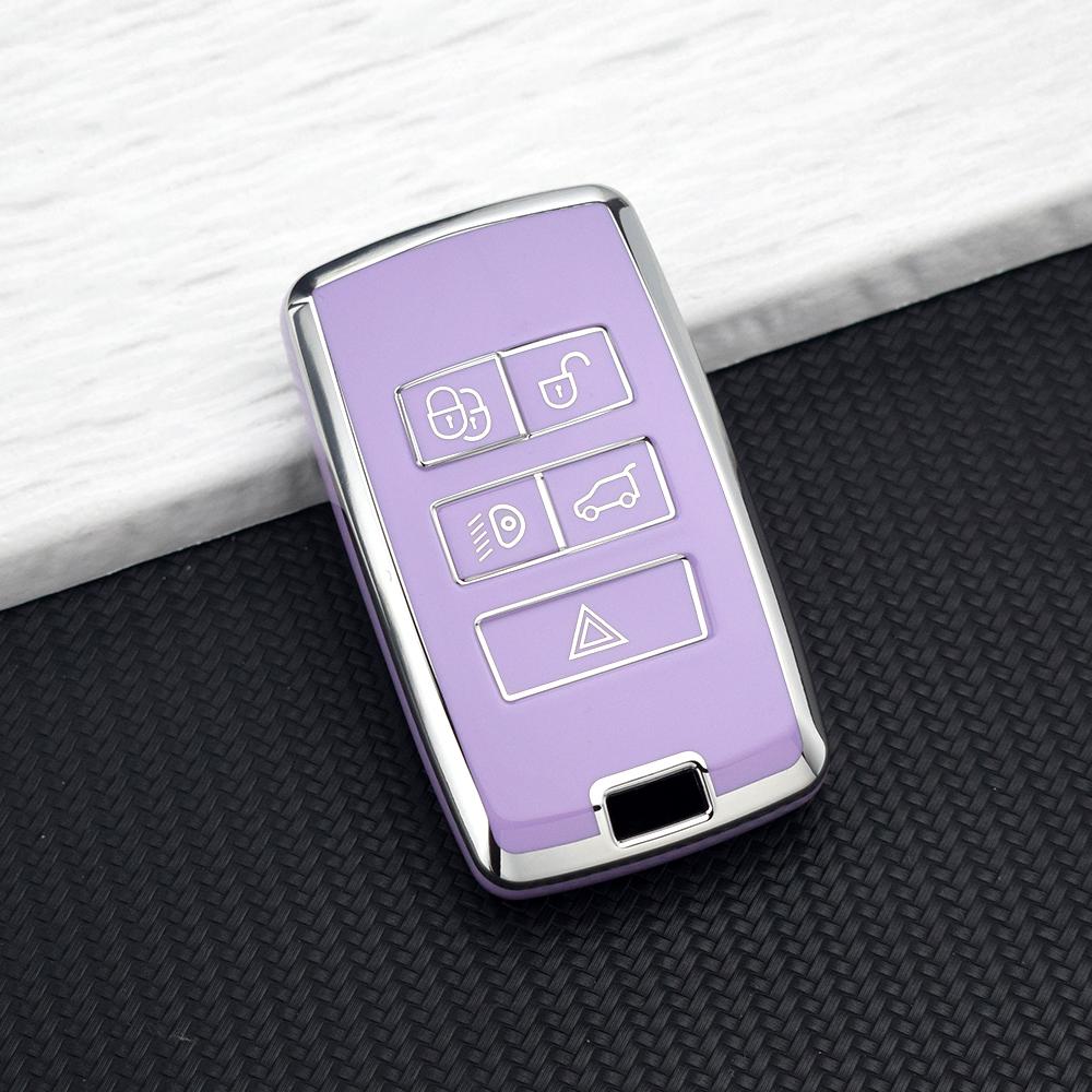 TPU Car Key Case Cover for Land Rover Range Rover Discovery 5 Sport 2018 for Jaguar XEL E-PACE 2019 Auto Holder Keychain Shell