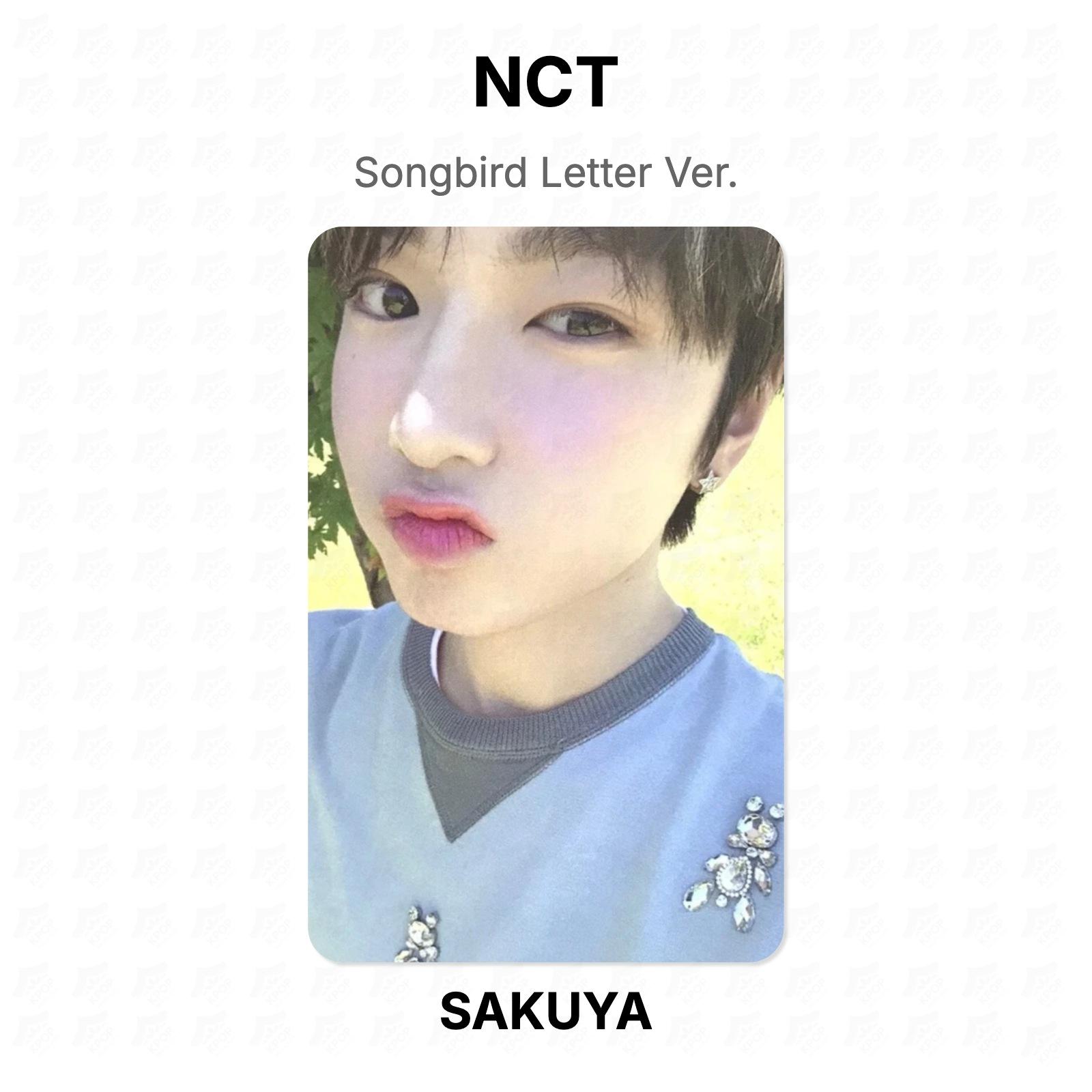 NCT Songbird Letter Ver. Official Photocard SAKUYA