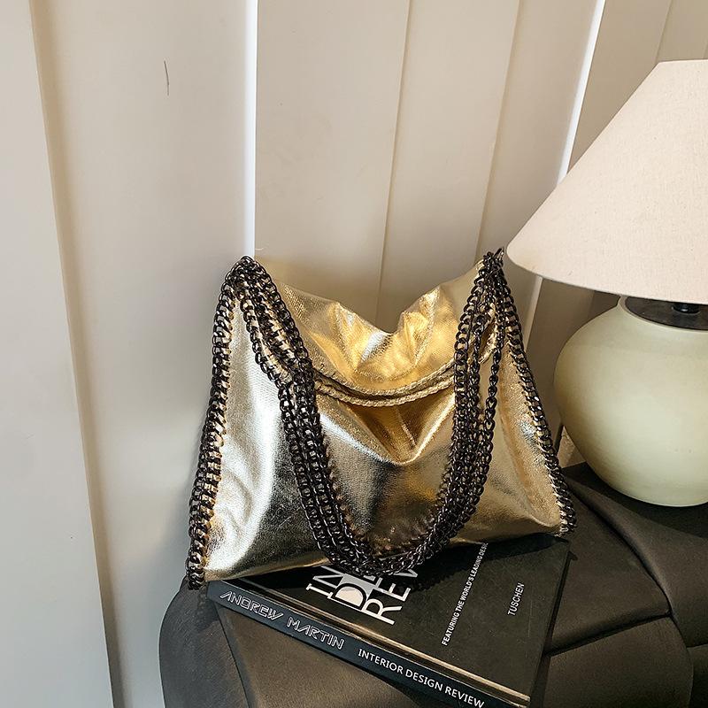 Große Kapazität Kettenglied Pendler-Tragetasche Damen Frühjahr 2026 Neu Lässiger Stil Personalisierte Schulter-Umhängetasche