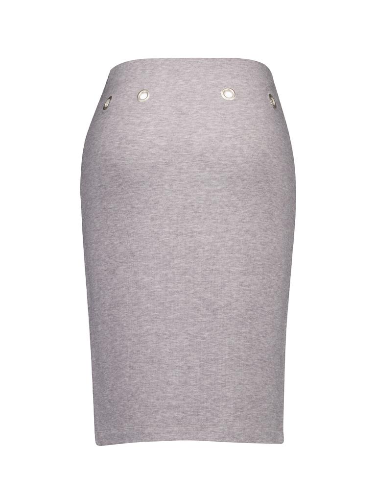 Okak Deriya-Eyelet Skirt (Gray)