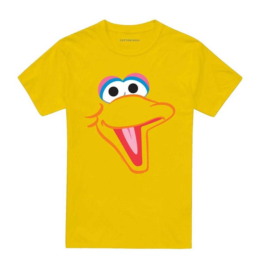 Sesame Street Unisex Adult Big Bird Head T-Shirt