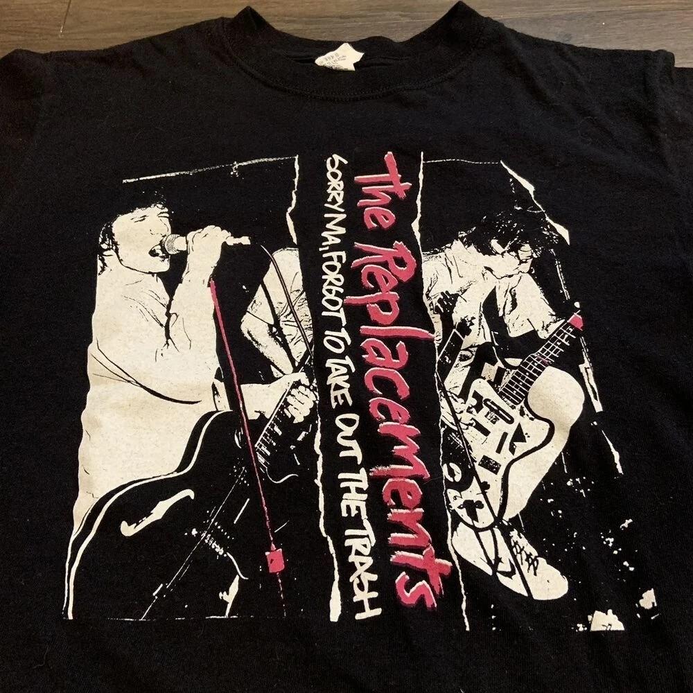 The Replacements Band Rare Desgin Black Unisex Tshirt Reprint S5XL KH14098 Unisex T-Shirt L