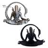 One-piece Molded Alien Decor 3D Printed Figurine, Zen Meditation Statue Desktop Ornament, Collectible Sculptures for Sci-fi Fans Fun Desk Ornament