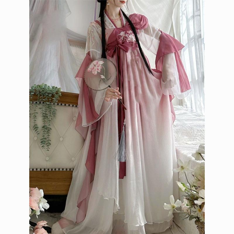 

Женский костюм Ханфу в стиле династии Тан в китайском стиле, весенний и летний костюм