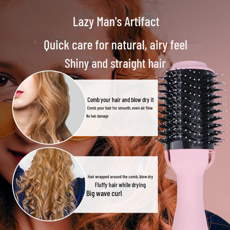 Çok Fonksiyonlu Sıcak Hava Saç Kurutma Makinesi & Şekillendirme Tarağı: Düzleştir, Kıvır, Islak/Kuru Saçı Tek İşlemde Kurut ve Şekillendir.