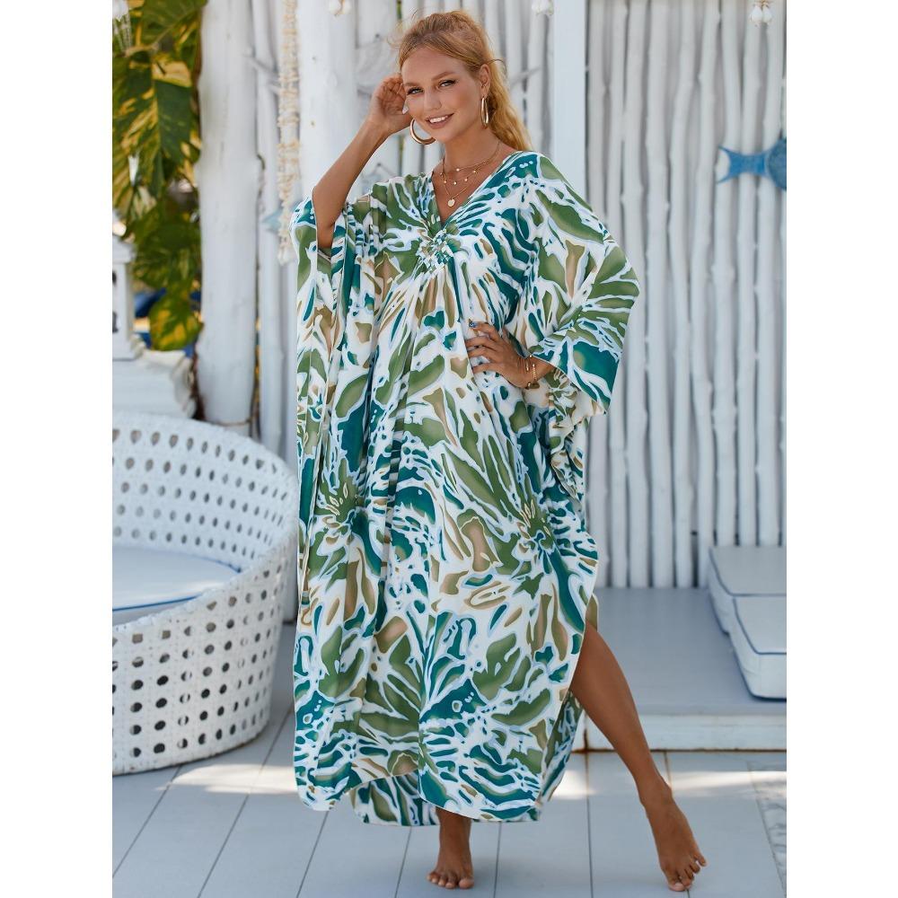 Women's Loose Plus Size Beach Cover Dress