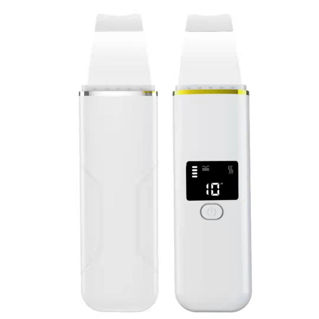 Ultrasonic Skin Scrubber: Electric Facial Exfoliator & Blackhead Remover Spatula