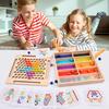 Wooden Bead Sorting Toy For Toddlers Hand Eye Coordination Development Educational Gift