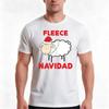 Fleece Navidad Christmas Shirt Tshirt Summer Casual Cotton Tee Oversized Streetwear Tops Vintage Graphic Print