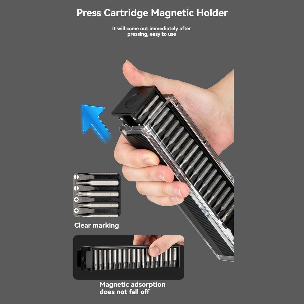 Mini Electric Precision Screwdriver Set Rechargeable Cordless Screwdriver with 36 Magnetic Bits for Electronics Repair