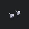 Simple Small Exquisite Square Stud Earrings Women Jewelry Korean Style Earrings Zircon Earrings