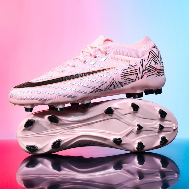 

Новые мужские футбольные бутсы Футзальные Высококачественные Полувысокие Футбольные бутсы Матчевые Нескользящие Шипы Кроссовки Для зала -продажа FG/TF 35