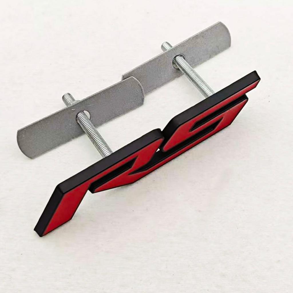 3D Metal RS Logo Badge Sticker Front Grill Emblem Rear Trunk Decal Car Accessories High-Quality Accessories are Suitable for Most Vehicle Models